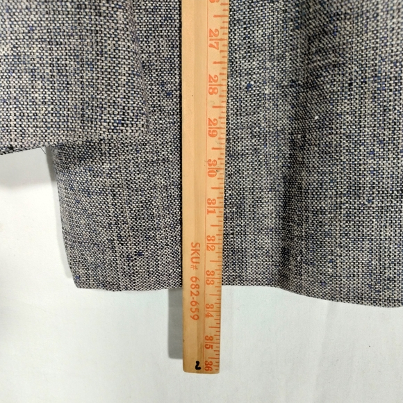 Vintage Palo Savino Silk Blazer Men L 46 Gray Tweed Grandpa Core Academia 90s - Picture 9 of 13